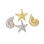 Латунные микро проложить кубического циркония подвески, форма раковины/морская звезда, долговечный, стойки покрытие, без кадмия и без свинца