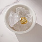 304 Stainless Steel Finger Rings, Nuggets, with Plastic Beads