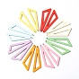 Painted Natural Poplar Wood Big Pendants, Triangle