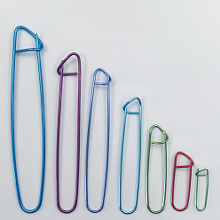 Portapuntos de hilo de aluminio para tejer nociones, herramientas de ganchillo