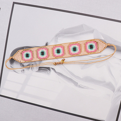 Fashionable Handmade Beaded Bracelet for Women and Couples - Demon Eye Miyuki Charm Jewelry