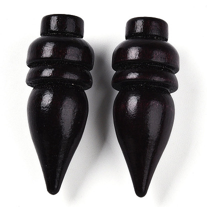 Из натурального дерева большие кулоны, окрашенные, половине просверлил