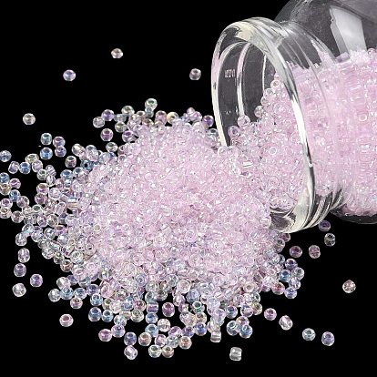 12/0 стакан бисер, trans.inside цветами радуги круглая, 2 мм, о 30000 шт / фунт