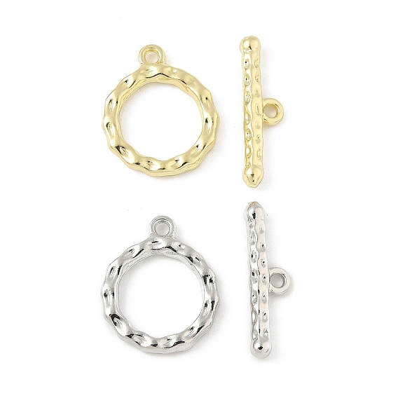 Застежка тоггл из сплава, без кадмия и без свинца, стойки покрытие, кольцо с канавкой