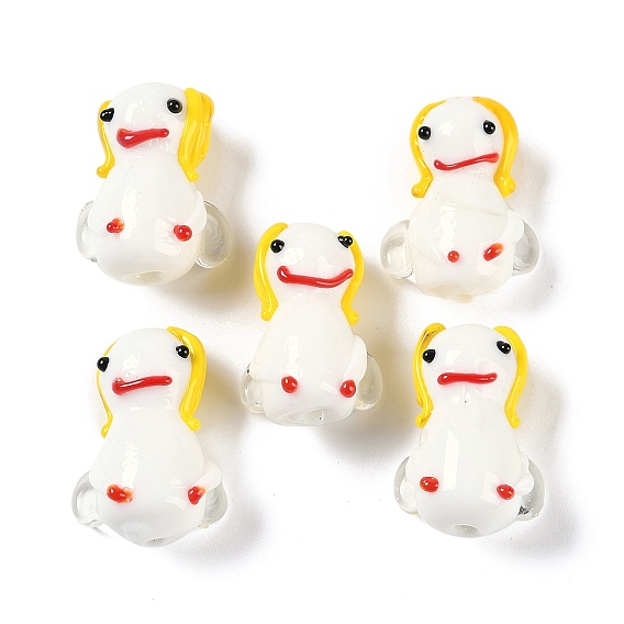 Бусины лэмпворк ручной работы, кукла