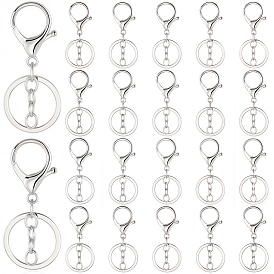 24шт. застежки для брелков из сплава