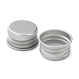 Bouchons à vis en aluminium, couvercle de remplacement de bouteille rechargeable, plat rond