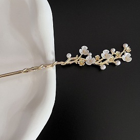 Exquisite Camellia Hairpin - Elegant Updo Chinese Style Qipao Hair Accessories.