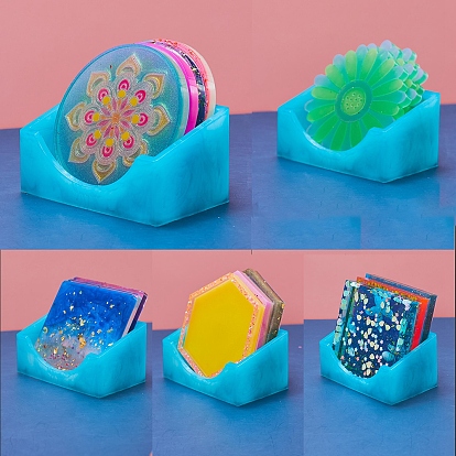 DIY Coaster Silicone Mold, Resin Casting Molds, for UV Resin, Epoxy Resin Craft Making
