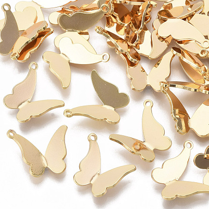Brass Pendants, Nickel Free, Butterfly