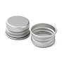Aluminium Screw Caps, Refillable Bottle Replacement Lid, Flat Round