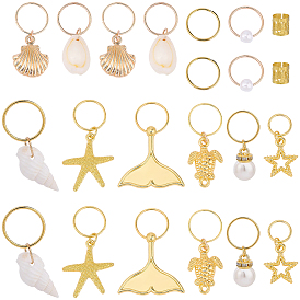 1 Bag Alloy Hair Braid Pendant, Hair Clips Dreadlock Braid Charms Accessories for Women and Girls