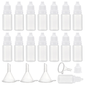 100шт. пластиковые флаконы-капельницы, с дозатором 10шт 2мл и бункером 10шт, для ушных капель, эфирные масла и различные жидкости