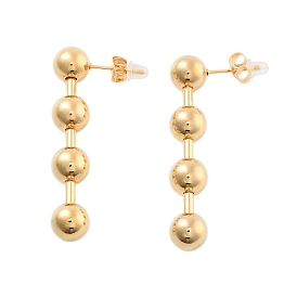 304 Stainless Steel Stud Earrings, Ball