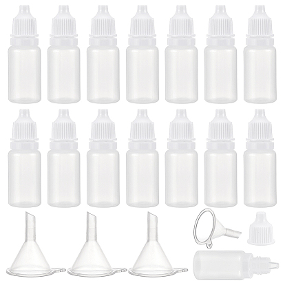 100шт. пластиковые флаконы-капельницы, с дозатором 10шт 2мл и бункером 10шт, для ушных капель, эфирные масла и различные жидкости
