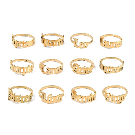 Ионное покрытие (IP) 304 Открытая манжета из нержавеющей стали созвездие для женщин, реальный 18 k позолоченный