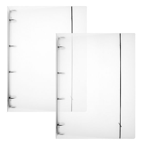 6-кольцо pp пластиковые обложки для книг с отрывными листами, обложка папки, с ремешком, прямоугольные