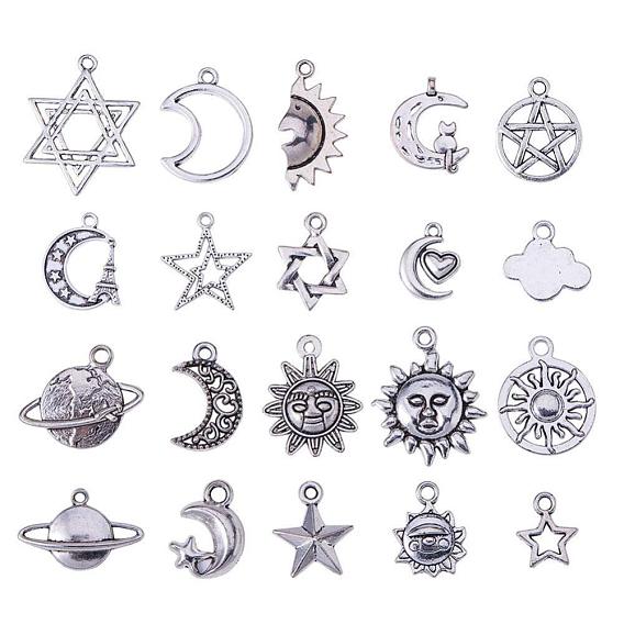 Tibetan Style Alloy Pendants, Universe Series