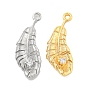 Латунные микропаве прозрачные подвески с фианитом, лист