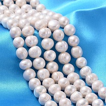Natural Cultured Freshwater Pearl Beads Strands, Potato