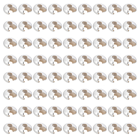 500шт. железные крышки для обжимных бусин