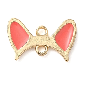 Zinc Alloy Tomato Enamel Cat Ears Links