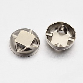 Cosido de latón redondo en configuraciones de puntas, ajustes de garra para diamantes de imitación en punta