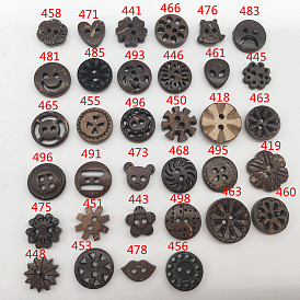  Natural environmentally friendly buttons children's buttons coconut shell buttons shirt buttons clothing accessories