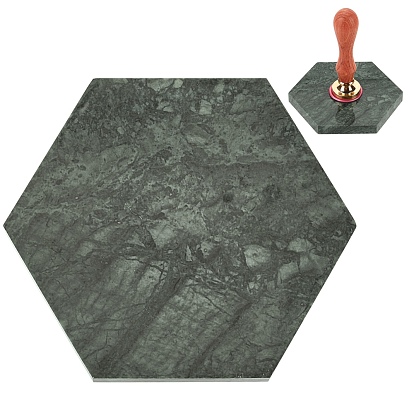 Подставки под мраморную восковую печать, для сургучной печати, шестиугольник, с коробкой