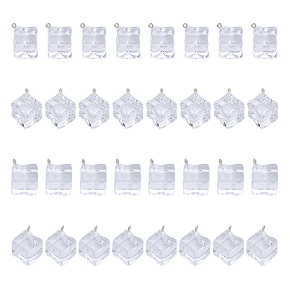 32 шт 2 стиль прозрачные акриловые подвески, имитация кубиков льда