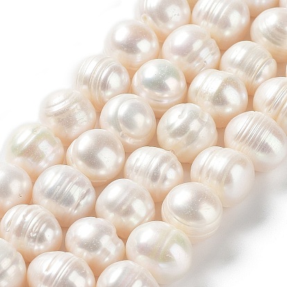 Natural Cultured Freshwater Pearl Beads Strands, Potato, Grade A