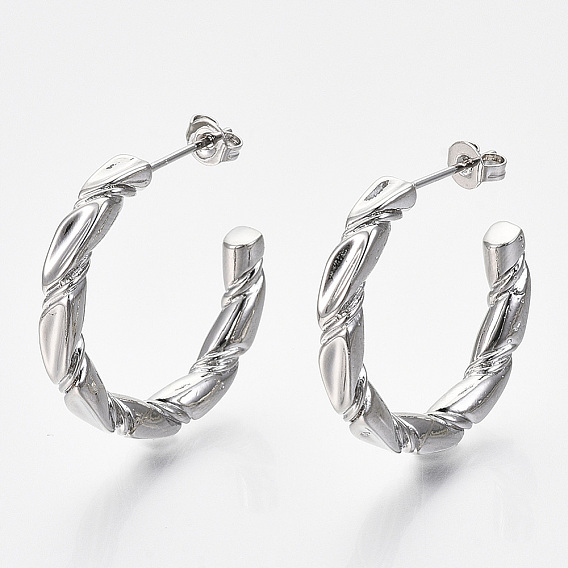 Латунь серьги, серьги-кольца, с уха орехов, без никеля , кольцо