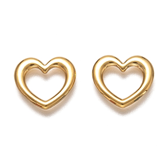 304 Stainless Steel Linking Rings, Heart