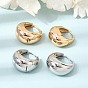 Brass Hoop Earrings for Women, Round