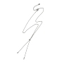 Adjustable 304 Stainless Steel Ball Chains Slider Necklaces Making, with Lobster Clasp