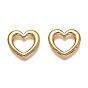 304 Stainless Steel Linking Rings, Heart
