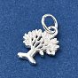 925 Sterling Silver Charms, Tree of Life, with Jump Ring, with S925 Stamp