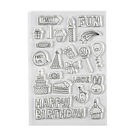 Силиконовые штампы на день рождения, для diy scrapbooking, фотоальбом декоративный, изготовление карт, штампы