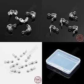30 piezas 3 estilos 925 puntas de cuentas de plata esterlina