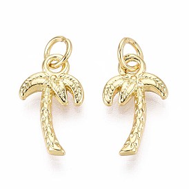 Латунные подвески, кокосовая пальма, с целью перехода в кольце