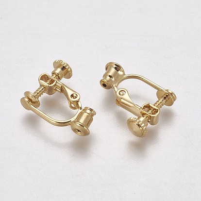 Латунные серьги с клипсами