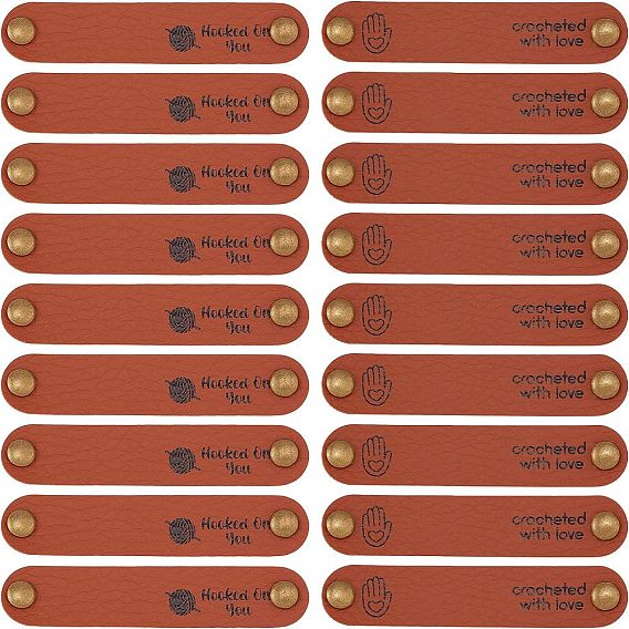 30 наборы 2 стильные этикетки из искусственной кожи, бирка с тиснением ручной работы, с отверстиями и железной заклепкой, для джинсов своими руками, , обуви, аксессуары для шляп, прямоугольник с закругленными углами со словом