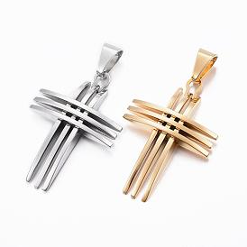 201 подвески из нержавеющей стали, крестик
