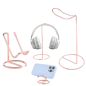 4шт. 2 варианты держателей для наушников из железа