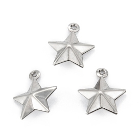 316 Surgical Stainless Steel Pendants, Star