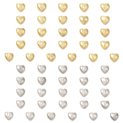 Стойка металлическая латунная микропрофилированная кубическая циркония подвески, без кадмия и без свинца, сердце с подвесками в виде буквы az