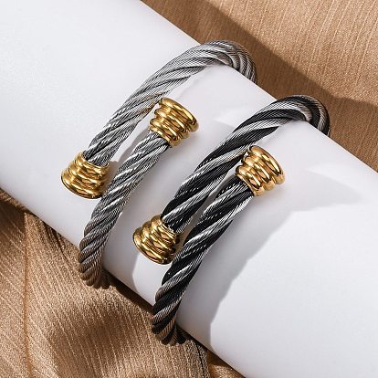 304 браслеты из нержавеющей стали для женщин, ионное покрытие (ip)