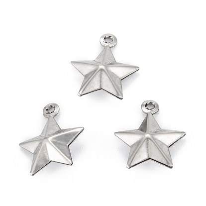 316 Surgical Stainless Steel Pendants, Star