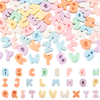 104шт 26 стили непрозрачные смоляные бусины, Письмо ~ Z