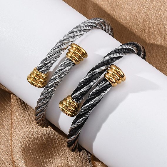 304 браслеты из нержавеющей стали для женщин, ионное покрытие (ip)